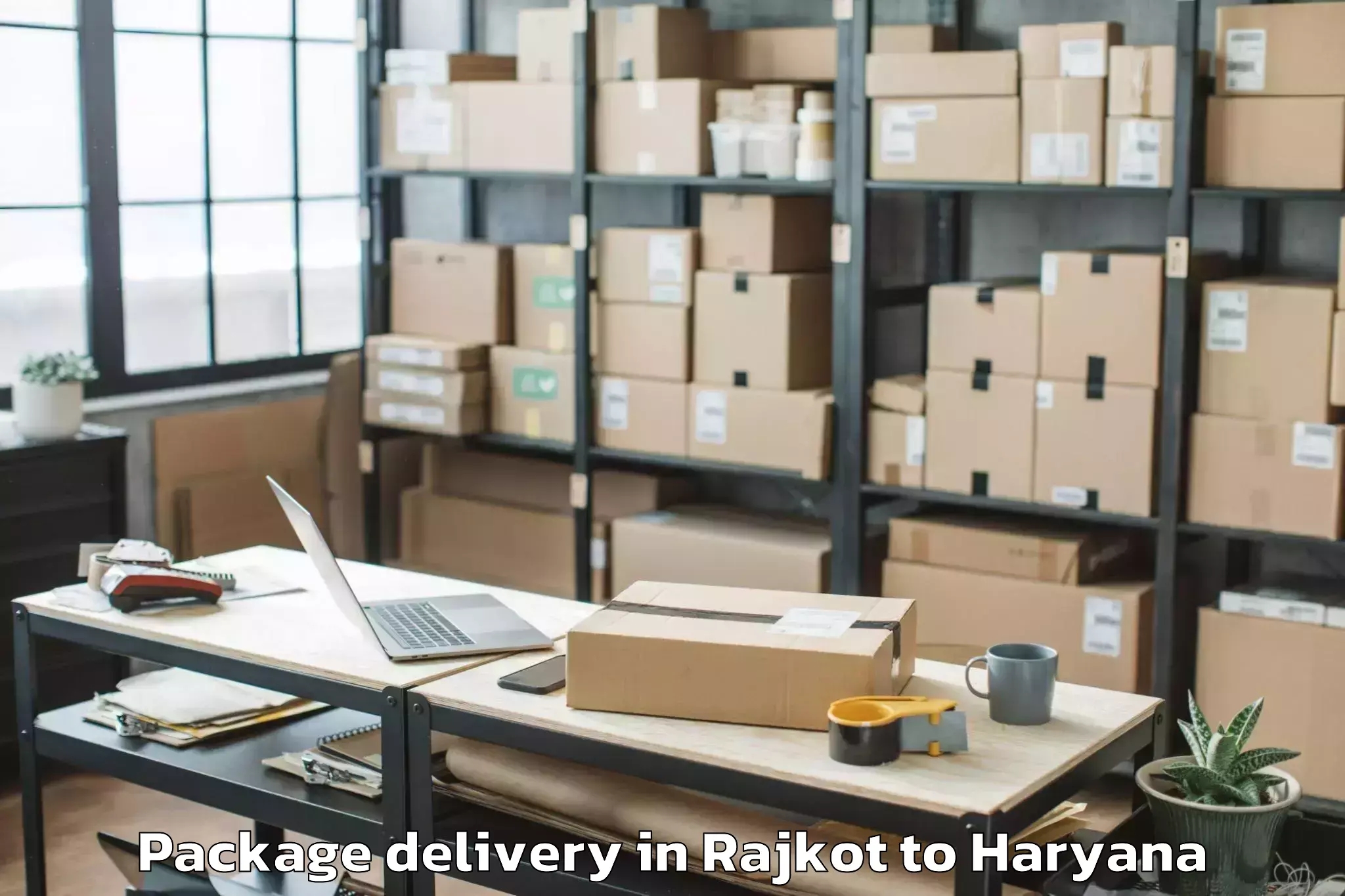 Expert Rajkot to Rishihood University Sonipat Package Delivery